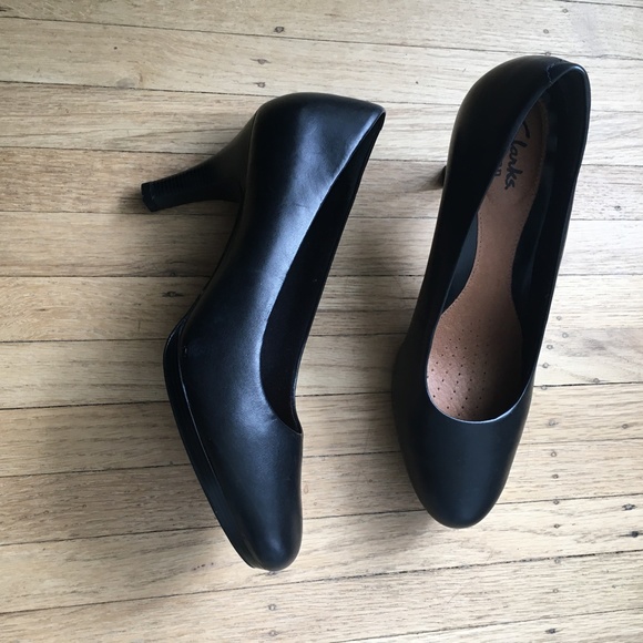 Clarks Shoes Clarks Black High Heels Poshmark